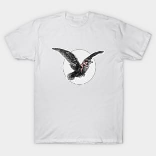 Boy flying on bird T-Shirt